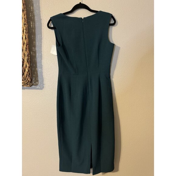 Dress The Population Elle Dress M Medium Pine Green Sleeveless Stretch NWT - Picture 13 of 14